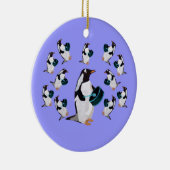 オーナメントをドラムをたたいている12人のドラマー セラミックオーナメント (右)