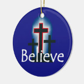 オーナメントを信じて下さい セラミックオーナメント (左)