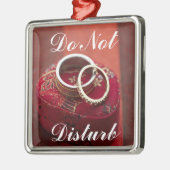 オーナメントを妨げないで下さい メタルオーナメント (左)