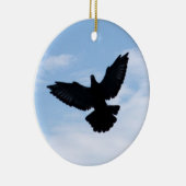 オーナメントを家に来ている伝書鳩 セラミックオーナメント (右)