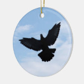 オーナメントを家に来ている伝書鳩 セラミックオーナメント (左)