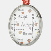 オーナメントを採用し、救助し、そして促進して下さい メタルオーナメント (左)