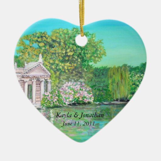 オーナメントを結婚する別荘Borghese セラミックオーナメント (正面)