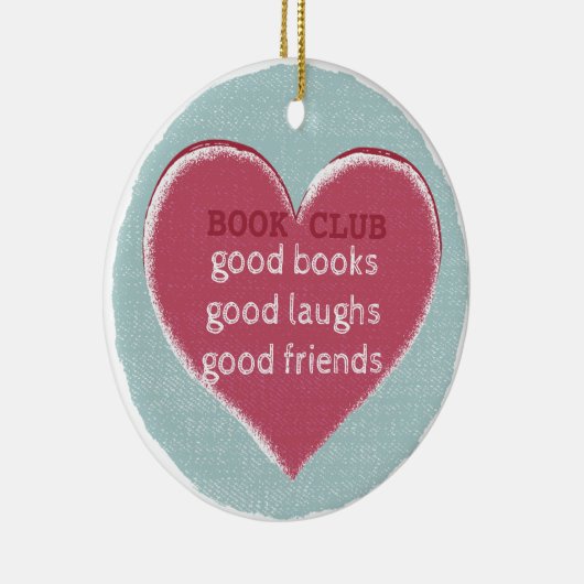 オーナメントを読むモダンなヴィンテージのハート セラミックオーナメント (右)