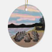 オーナメントを配管している11人のパイパー セラミックオーナメント (左)