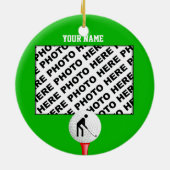 オーナメントを離れて写真のゴルフティーを加えて下さい セラミックオーナメント (裏面)