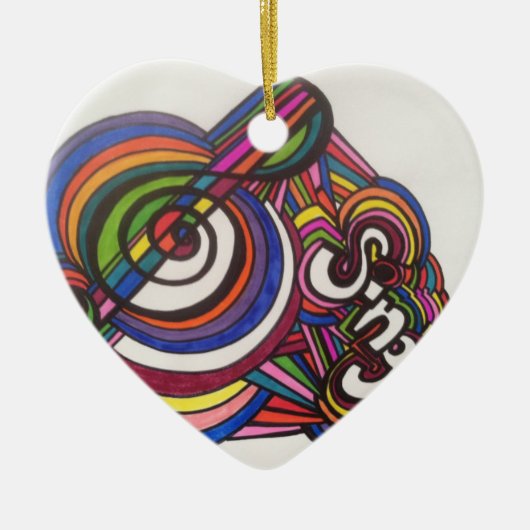 オーナメントを"歌って下さい" セラミックオーナメント (正面)