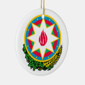 オーナメントアゼルバイジャンの紋章付き外衣 セラミックオーナメント (右)