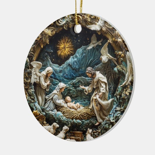 オーナメントアンゲリック出生ウィズスターリーナイト セラミックオーナメント (左)
