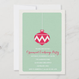 オーナメントエクスチェンジホリデーパーティー招待状 招待状