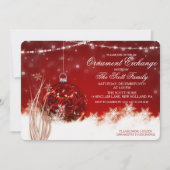 オーナメントエクスチェンジホリデーパーティー招待状 招待状 (正面)