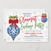 オーナメントエクスチェンジホリデーパーティー 招待状 (正面)