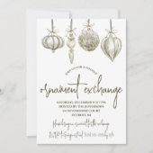 オーナメントエクスチェンジホリデーパーティー 招待状 (正面)