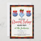 オーナメントエクスチェンジホリデーパーティー 招待状 (正面)