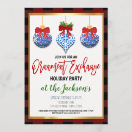 オーナメントエクスチェンジホリデーパーティー 招待状