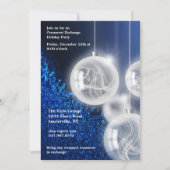 オーナメントエクスチェンジホリデーパーティ招待状 招待状 (正面)