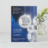 オーナメントエクスチェンジホリデーパーティ招待状 招待状 (スタンド正面)