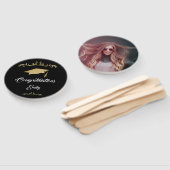 オーナメントエレガントおめでとうございます大学院写真 ハンドファン (組立なし)