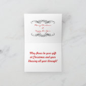 オーナメントエレガントデザインクリスマスカード シーズンカード (内部)