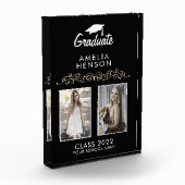 オーナメントエレガントブラック卒業記念キープサク2 フォトブロック (左)