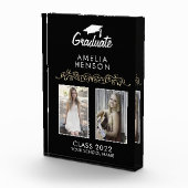 オーナメントエレガントブラック卒業記念キープサク2 フォトブロック (右)