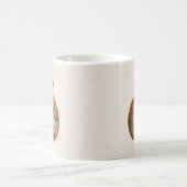 オーナメントエレガントメリークリスマスレッド金ゴールド写真 コーヒーマグカップ (中央)