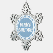 オーナメントカスタムスノーフレーク – Peter Photo Keepsake! スノーフレークピューターオーナメント (右)