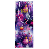 オーナメントカスタムパープル抱き枕 ワインギフトバッグ (裏面)