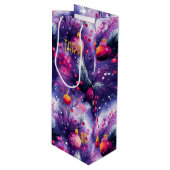 オーナメントカスタムパープル抱き枕 ワインギフトバッグ (正面アングル)