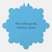 オーナメントカード – 作業雪だるま (裏面)