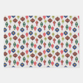 オーナメントガロール:クリスマスプレゼントのラップ喜び ラッピングペーパーシート (正面3)