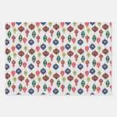 オーナメントガロール:クリスマスプレゼントのラップ喜び ラッピングペーパーシート (正面)