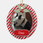 オーナメントキャンディストライプケインホリーfor Pets セラミックオーナメント (左)