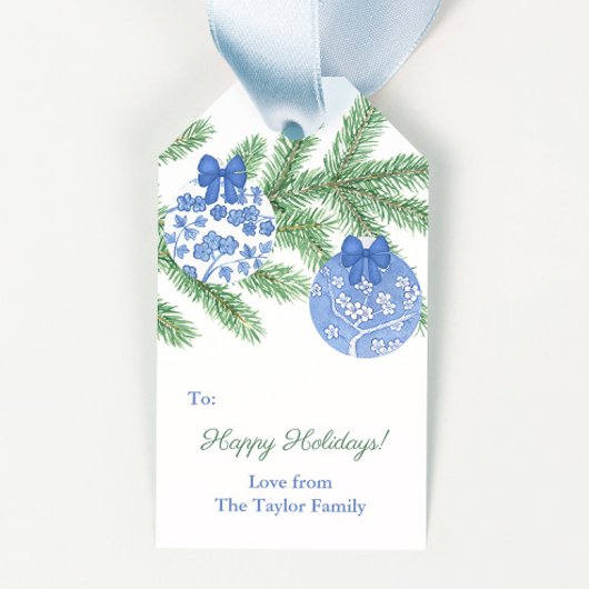 オーナメントクラシックジンジャージャーハッピーホリデー ギフトタグ