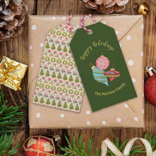 オーナメントクリスマスお洒落ノス伝統的タル ギフトタグ