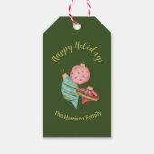 オーナメントクリスマスお洒落ノス伝統的タル ギフトタグ (正面)