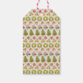 オーナメントクリスマスお洒落ノス伝統的タル ギフトタグ (裏面)