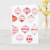 オーナメントクリスマスカード カード (黄色い花)