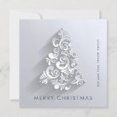 オーナメントクリスマスツリーのグリーティ企業のング シーズンカード (正面)