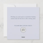 オーナメントクリスマスツリーのグリーティ企業のング シーズンカード (裏面)