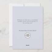 オーナメントクリスマスツリーのグリーティ企業のング シーズンカード (裏面)