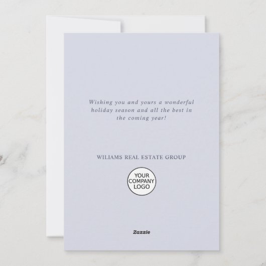 オーナメントクリスマスツリーのグリーティ企業のング シーズンカード (裏面)