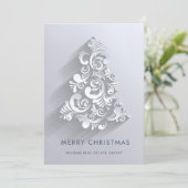 オーナメントクリスマスツリーのグリーティ企業のング シーズンカード (スタンド正面)