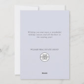 オーナメントクリスマスツリーのグリーティ企業のング シーズンカード (裏面)