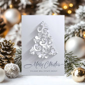 オーナメントクリスマスツリーのグリーティ企業のング シーズンカード