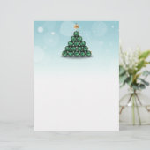 オーナメントクリスマスツリー – レターヘッド文房具 (スタンド正面)