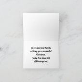 オーナメントクリスマスホリデーカード シーズンカード (内部)