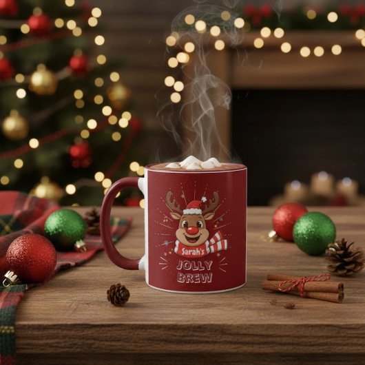 オーナメントクリスマスマグ | カスタムネーム ホリデー マグカップ