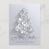 オーナメントクリスマス企業のグリーティングホリデー ポストカード (正面)