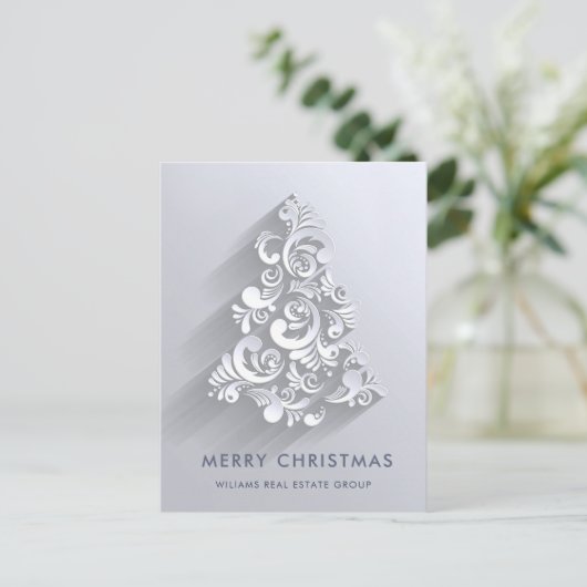オーナメントクリスマス企業のグリーティングホリデー ポストカード (スタンド正面)